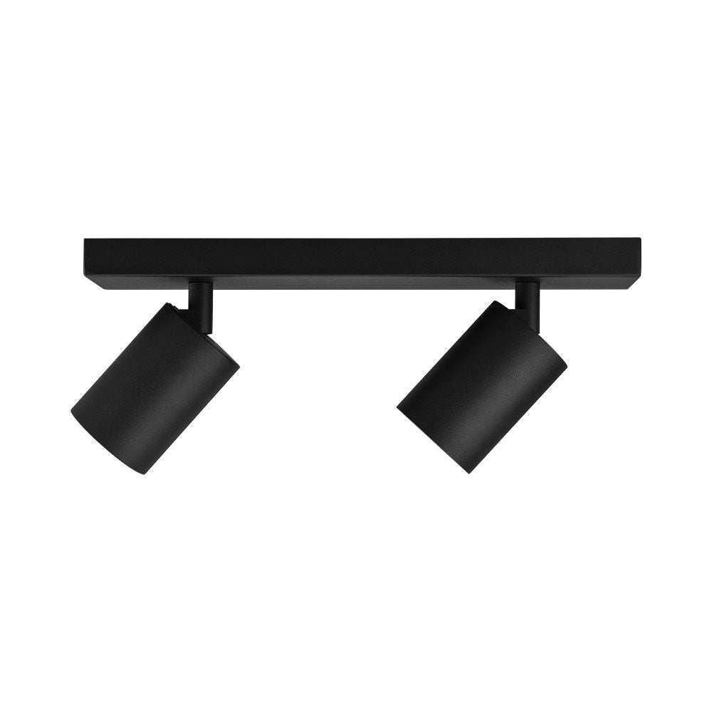 Lustra Neagra Liniara cu 2 Spoturi Reglabile 2xGU10 Lighting Fixtures