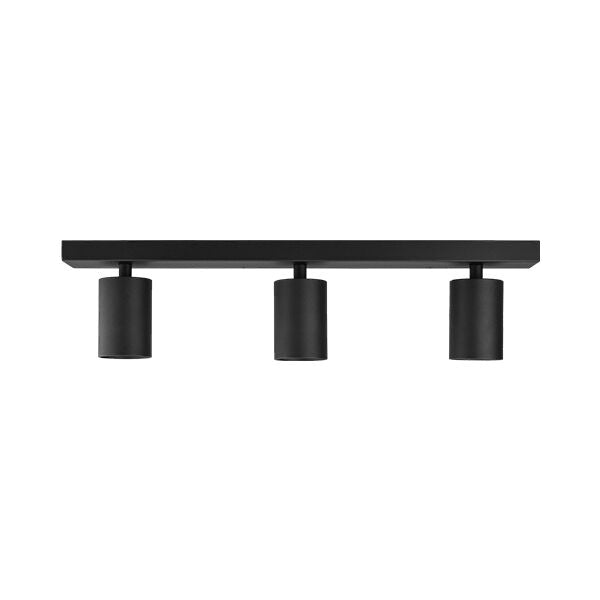 Lustra Neagra Liniara cu 3 Spoturi Reglabile 3xGU10 Lighting Fixtures