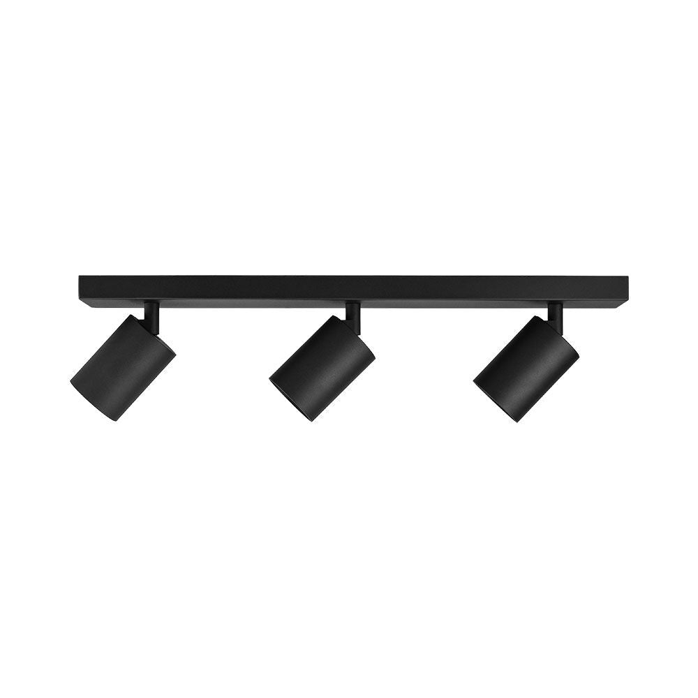 Lustra Neagra Liniara cu 3 Spoturi Reglabile 3xGU10 Lighting Fixtures