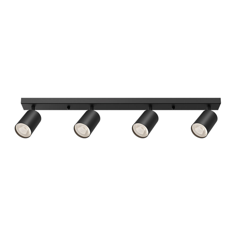 Lustra Neagra Liniara cu 4 Spoturi Reglabile 4xGU10 Lighting Fixtures