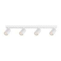 Lustra Alba Liniara cu 4 Spoturi Reglabile 4xGU10 Lighting Fixtures