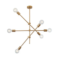 Lustra Stil Nordic Mid-Century 6xE27 Gold AURIE / MINIMALIST DESIGN Lighting Fixtures