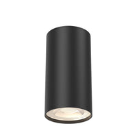 Кръгъл повърхностен спот черен фасунга GU10 Ø55x102mm