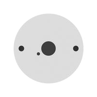 Повърхностен кръгъл спот бял фасунга GU10 Ø55x102mm