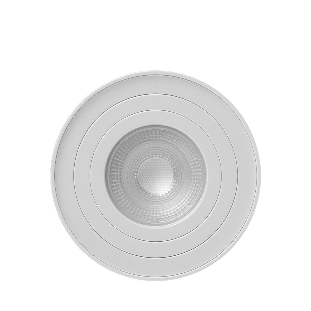 Кръгъл повърхностен спот с регулируем сноп, бял, фасунга GU10 Ø94x125mm