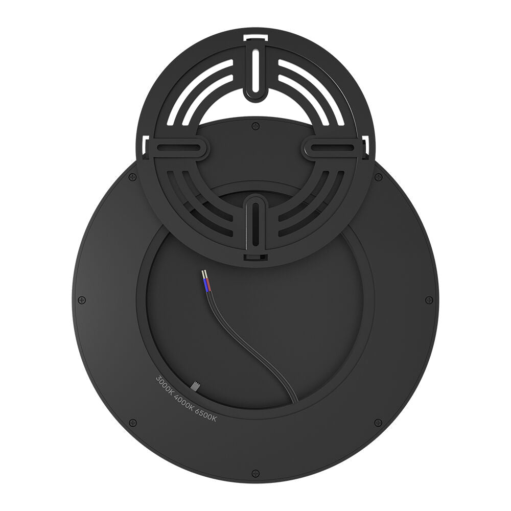 LED плафон за баня Zetta 20W 23cm IP40 3 вида светлина Black еквивалент 160W