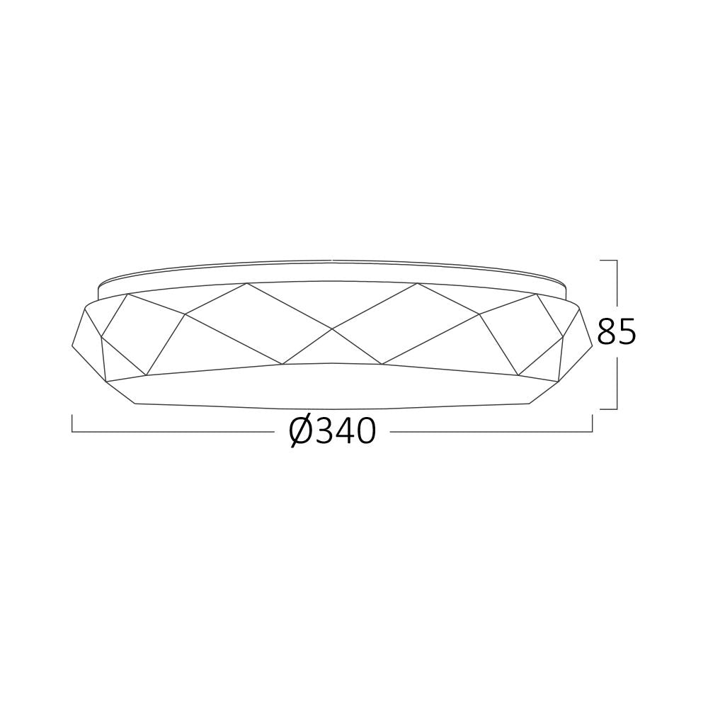 LED Плафон 24W Diamond еквивалент 300W
