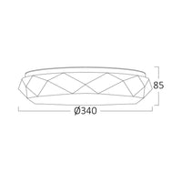 LED Плафон 24W Diamond еквивалент 300W