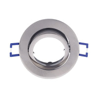 Вграден кръгъл спот с регулируем сноп, сребрист, фасунга MR16 Ø82x25mm