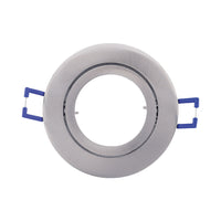 Вграден кръгъл спот с регулируем сноп, сребрист, фасунга MR16 Ø82x25mm
