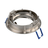 Вграден кръгъл спот с регулируем сноп, сребрист, фасунга MR16 Ø84x22mm