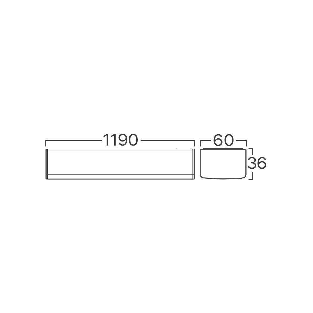 LED линейно осветително тяло Proline 120 см 36W 4320lm CCT IP40