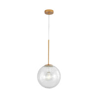 Пендел KENA Gold Прозрачен абажур 1xE27 Ø25CM