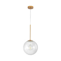 Пендел KENA Gold Прозрачен абажур 1xE27 Ø25CM