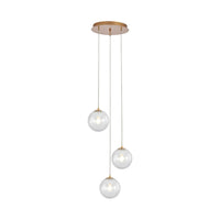 Осветително тяло KENA Gold Abajur Transparent 3xG9