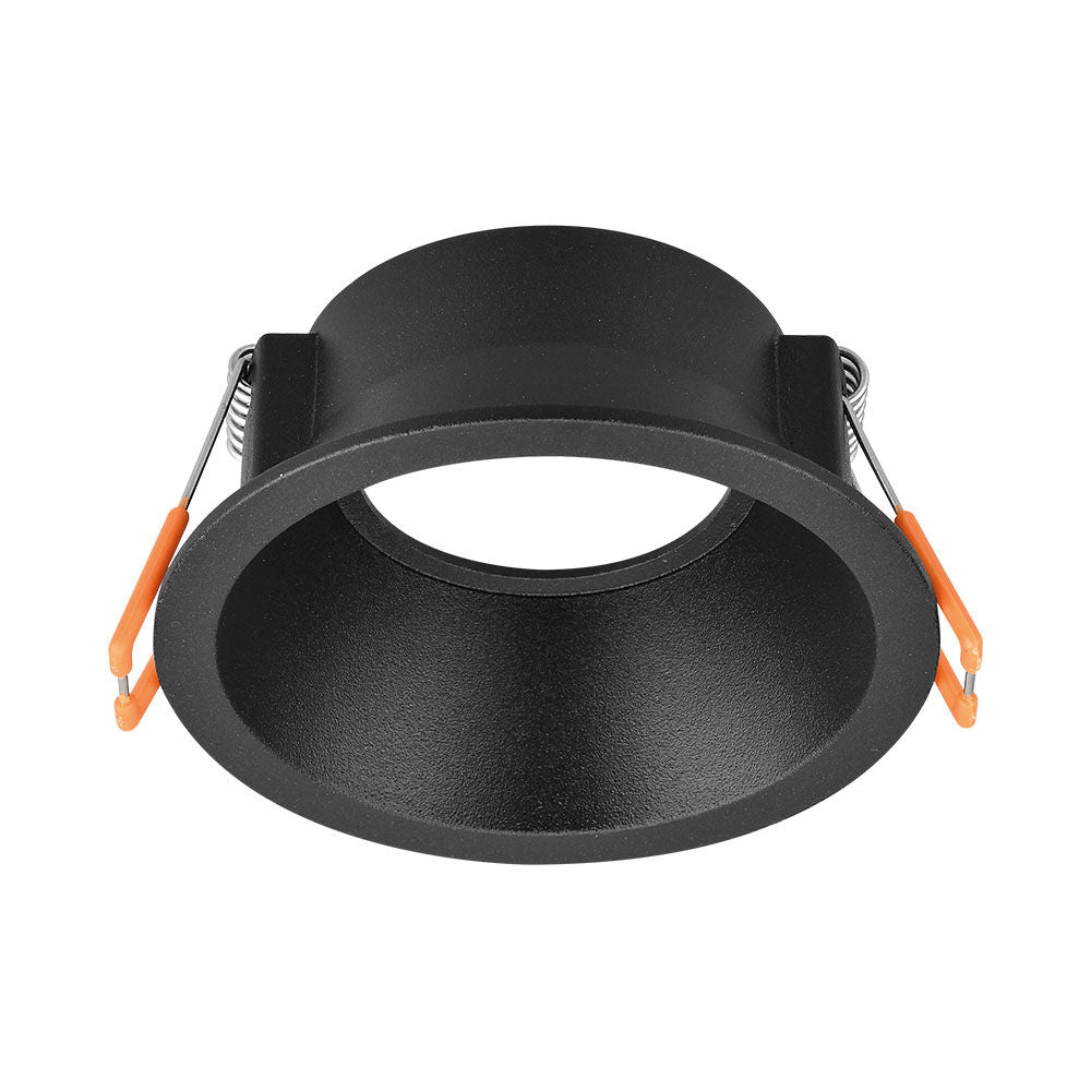 Вграден кръгъл спот черен фасунга MR16 Ø86x40mm