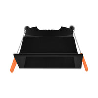 Вграден квадратен спот черен фасунга MR16 L86xH40mm