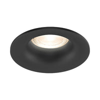 Вграден кръгъл спот черен фасунга MR16 Ø83x35mm