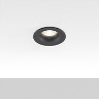 Вграден кръгъл спот черен фасунга MR16 Ø83x35mm