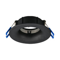 Вграден кръгъл спот черен фасунга MR16 Ø83x35mm