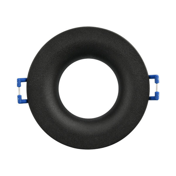 Вграден кръгъл спот черен фасунга MR16 Ø83x35mm