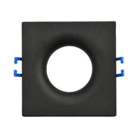 Вграден квадратен спот черен фасунга MR16 L84xH37mm