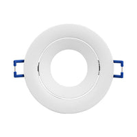 Вграден кръгъл спот с регулируем сноп, бял, фасунга MR16 Ø95x27mm