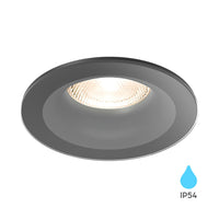 Вграден кръгъл спот IP54 черен фасунга MR16 Ø83x38mm