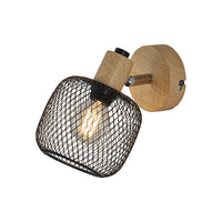 Стенен аплик BEKA Black & Brown 1xE27