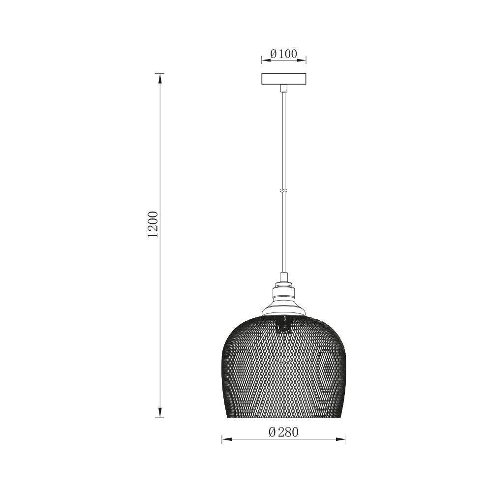 Пендел BRAY Black 1xE27