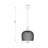 Пендел BRAY Black 1xE27