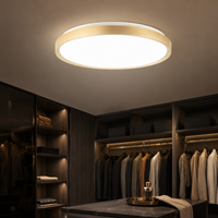 LED плафон GLOW Златист Кръгъл 50CM – еквивалент 250W