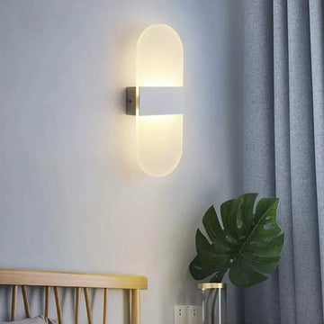 LED аплик за стена 12W SUBLIME OVAL SILVER