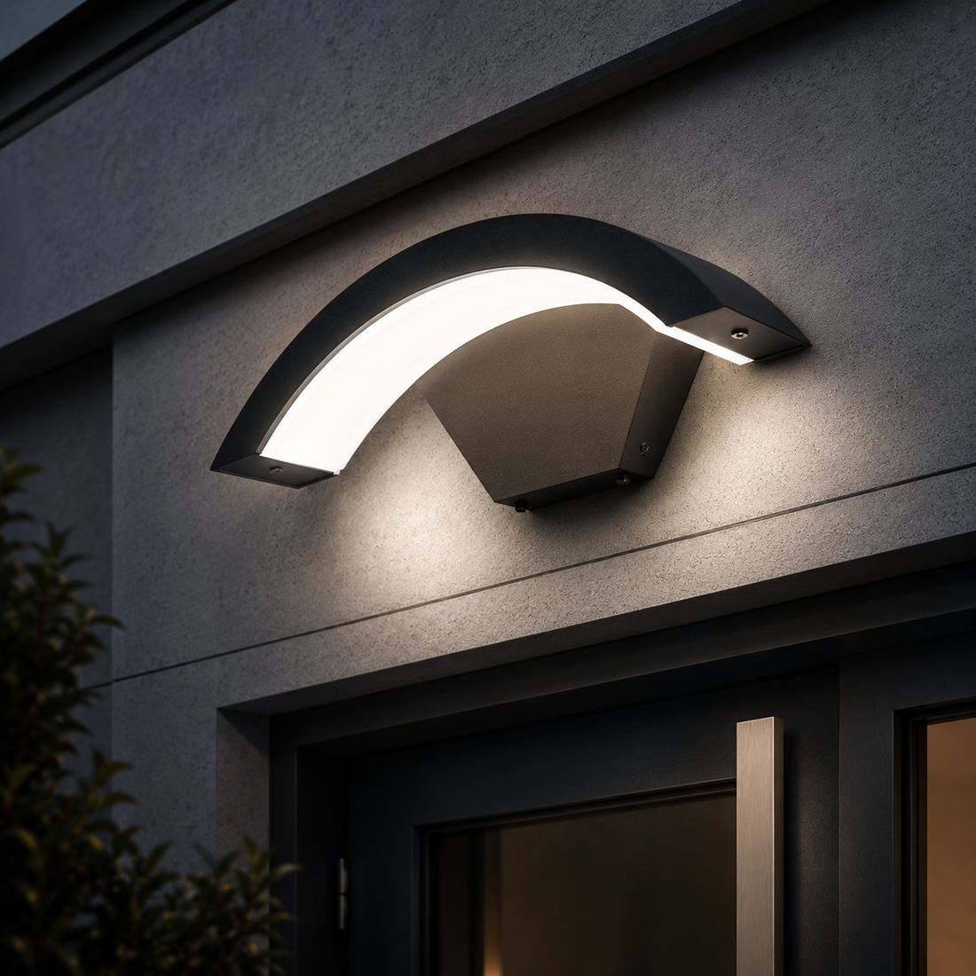 LED аплик 24W Helios за външен монтаж, Черен