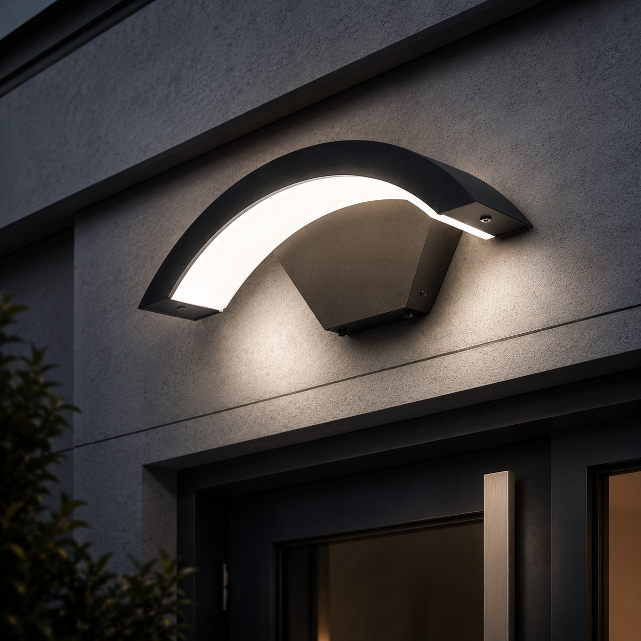 LED аплик 24W Helios за външен монтаж, Черен