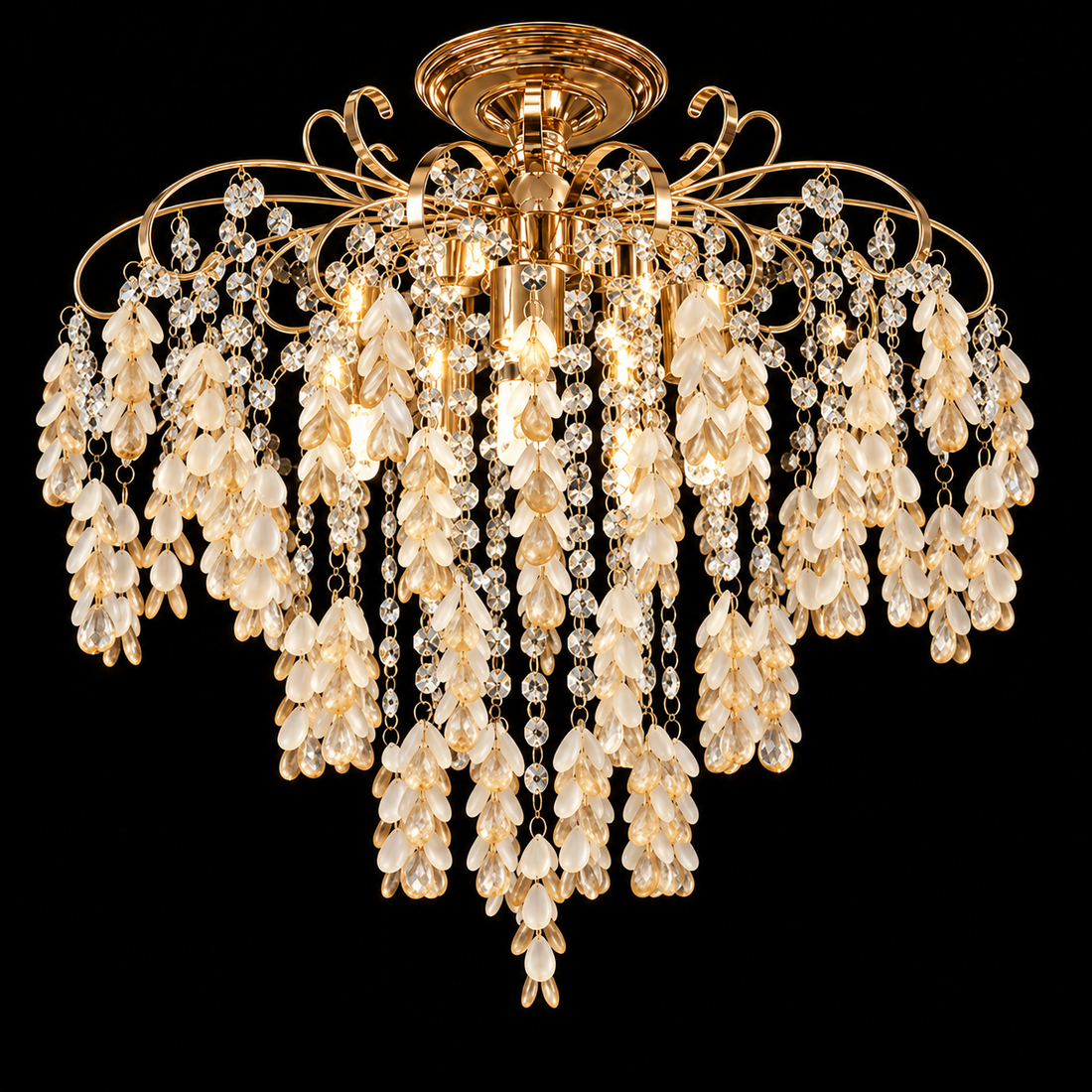 Кристален полилей MONCELO Gold ⌀50cm