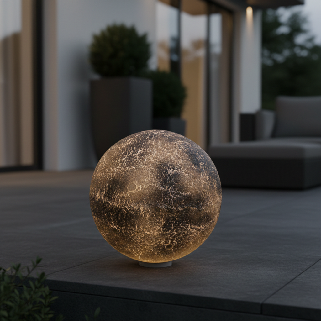 Външно осветително тяло глобус BLACKGLOW 40CM Черен