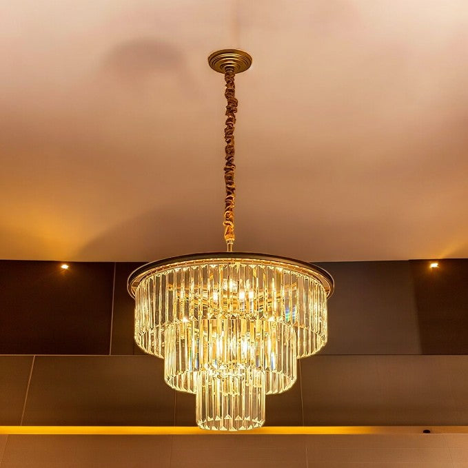 Полилей с кристали Contemporary Beauty Gold 40CM