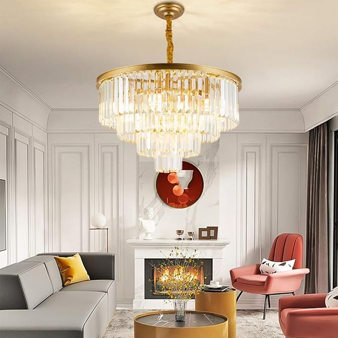 Полилей с кристали Contemporary Beauty Gold 60cm
