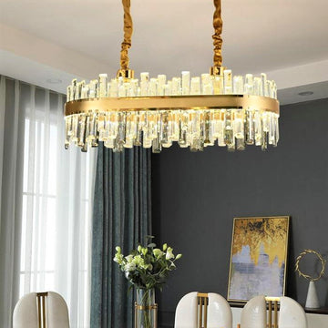 LED полилей 200W кристал MILAN 800x350mm дистанционно
