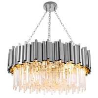 Полилей от кристал GLORY SILVER 60CM с верига
