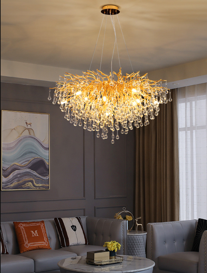 Полилей кристал LUXURY Golden Tears 80CM