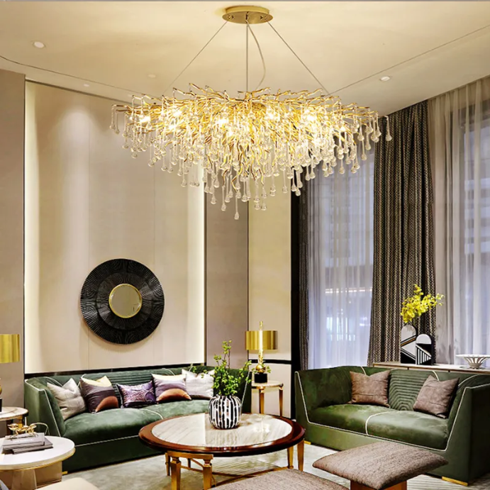 Полилей кристал LUXURY Golden Tears 80CM