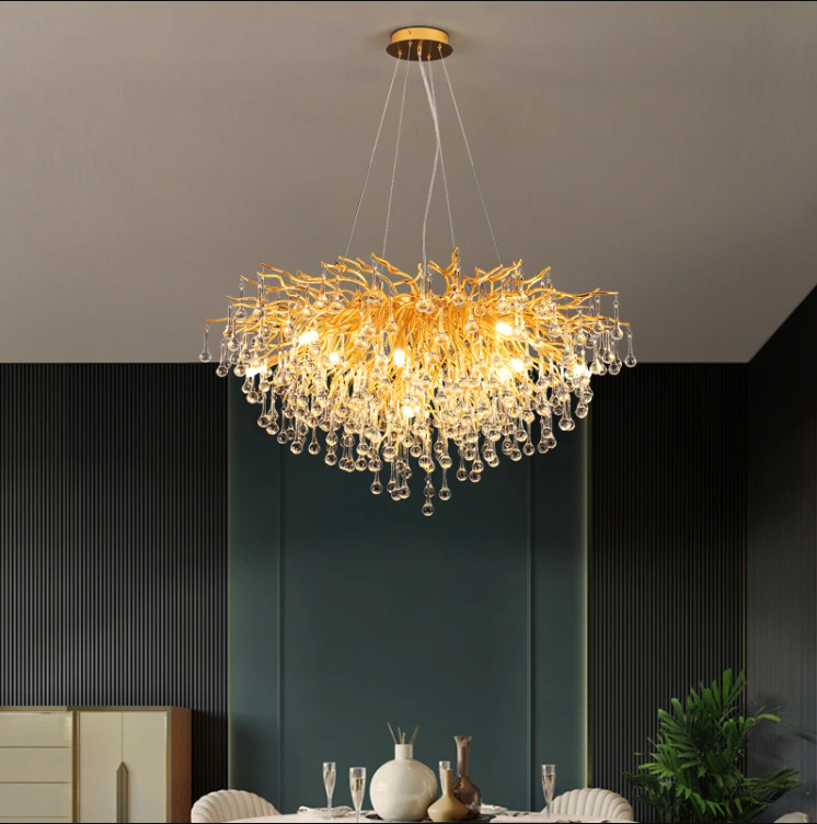 Полилей кристал LUXURY Golden Tears 80CM