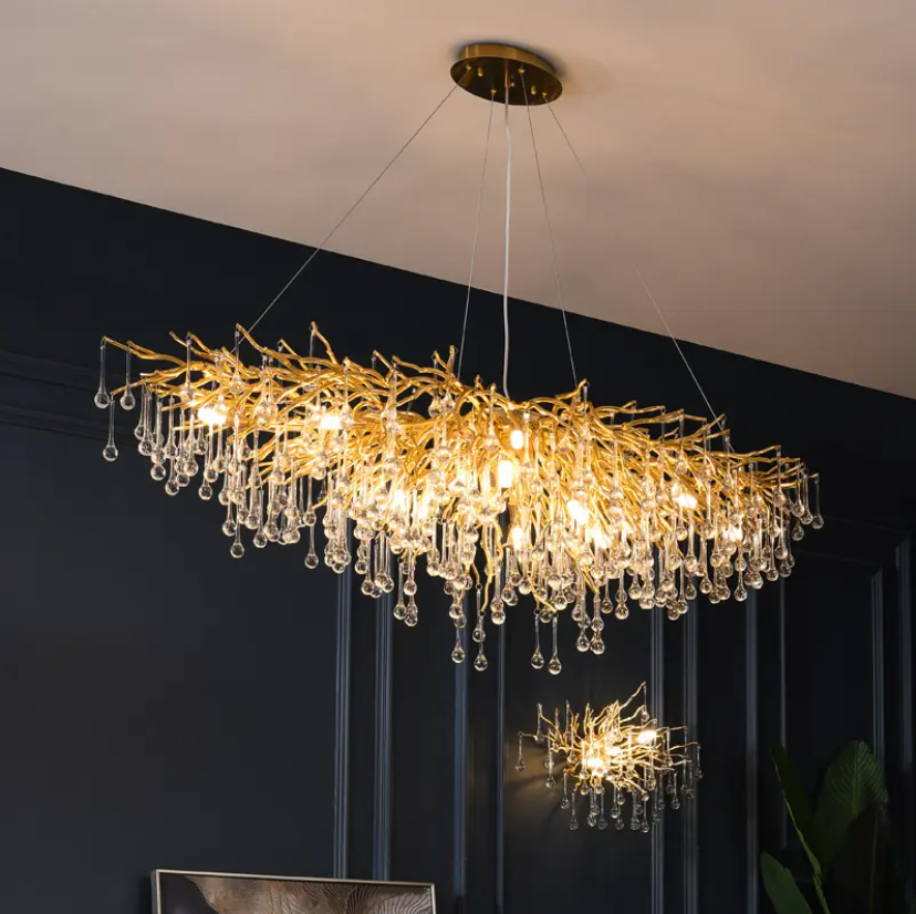Полилей кристал LUXURY Golden Tears 120x45cm