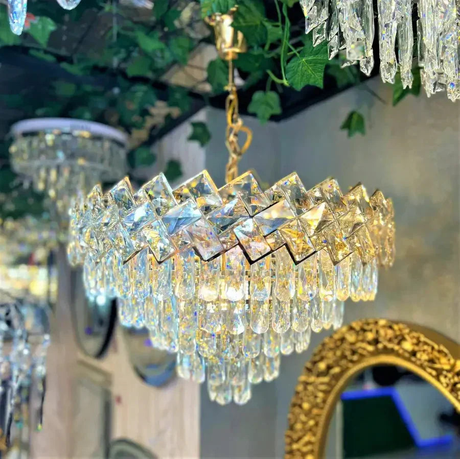Candelabru Cristal MALLI Gold ⌀50CM Chandeliers Crystal