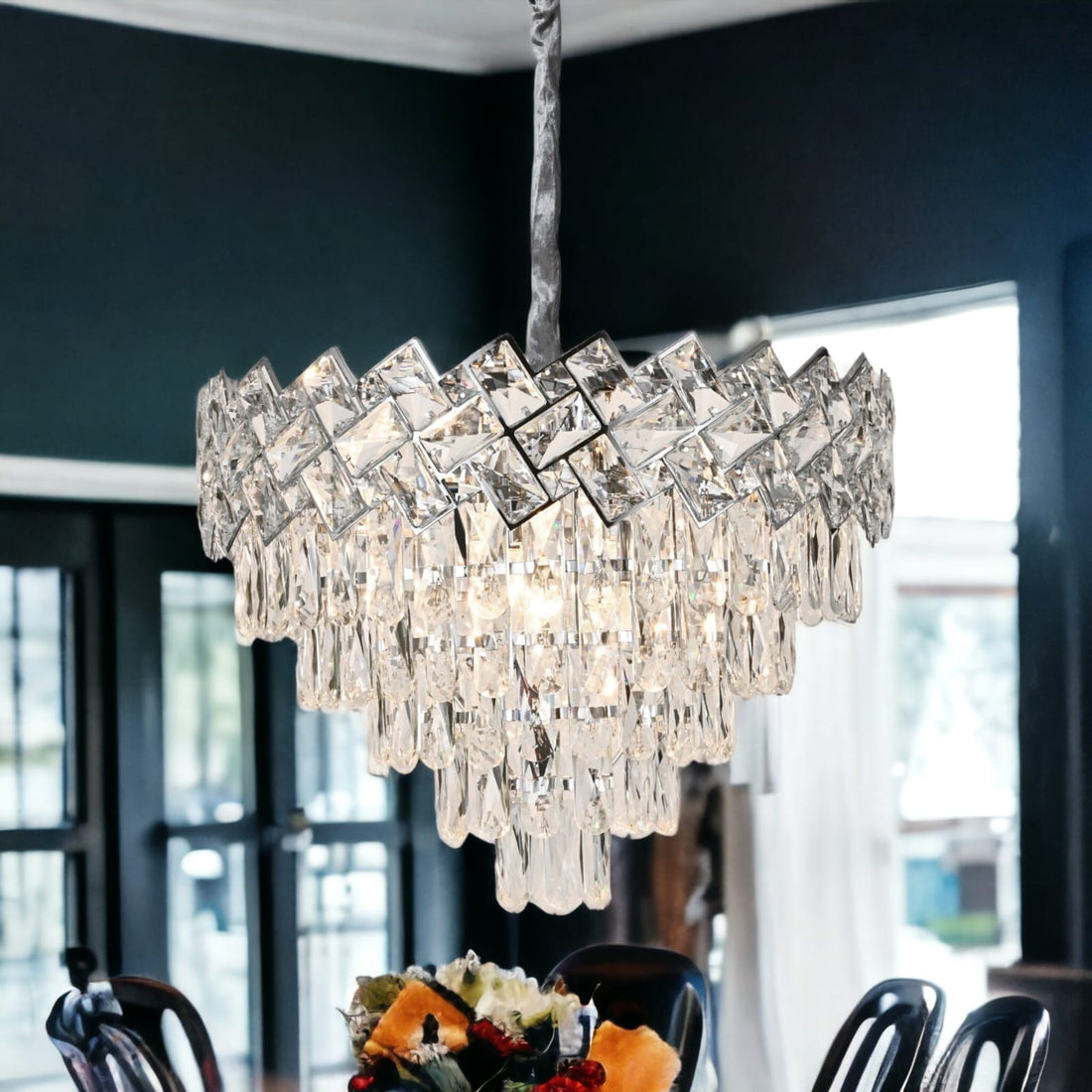 Полилей от кристал Malli Silver 50cm
