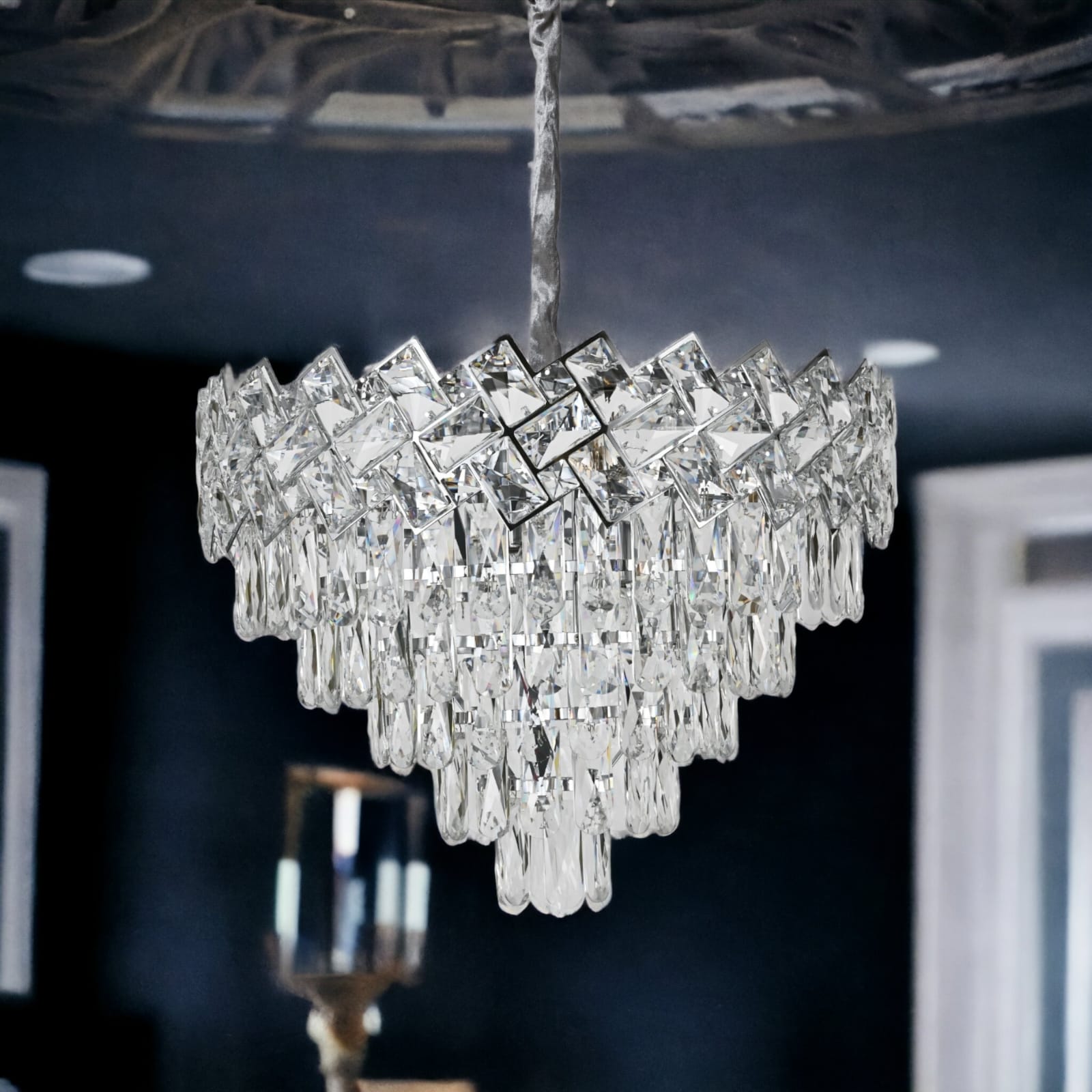 Полилей от кристал Malli Silver 50cm