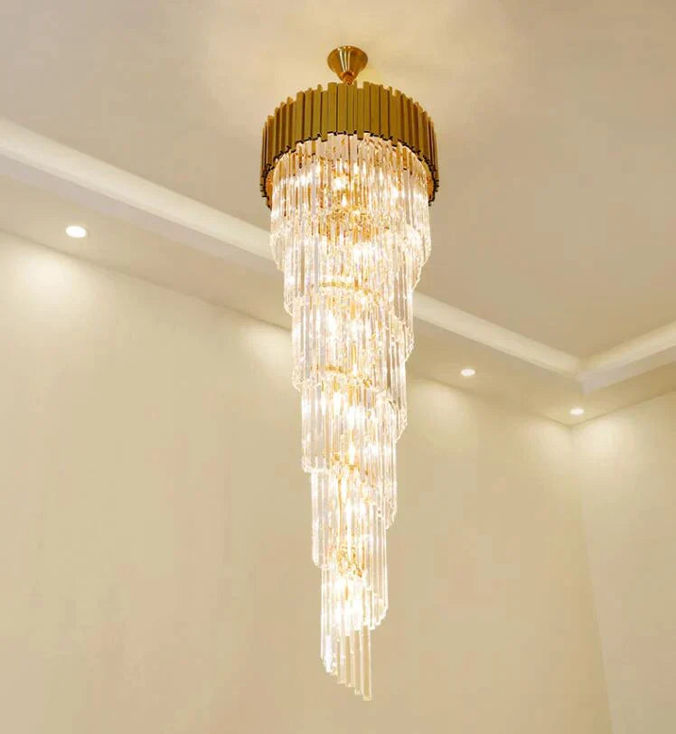 Полилей от кристал GLORY GOLDEN LUXURY 160cm