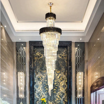 Candelabru Cristal Black Panther Luxury 180Cm Chandeliers Crystal